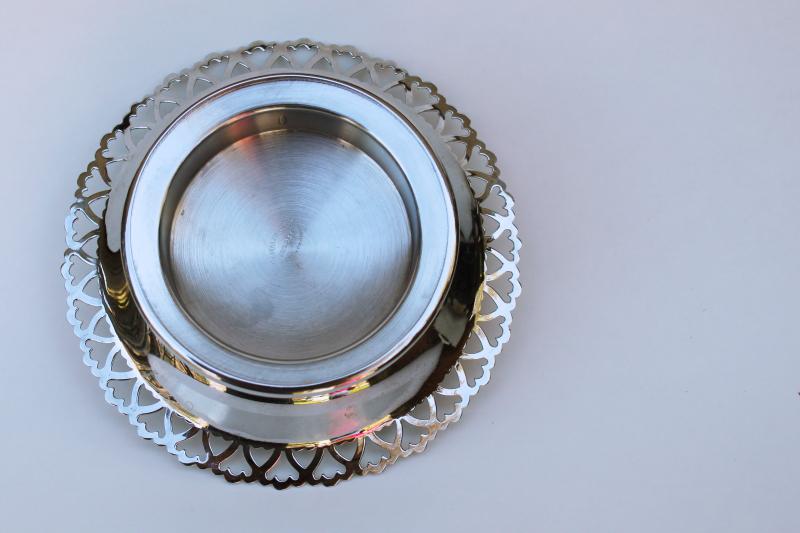 photo of vintage Coquillon France butter curler, chrome plated metal round dish w/ insert #3