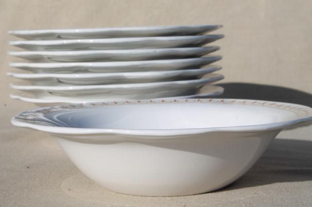 photo of vintage Corning Pyroceram heat proof restaurant quality heavy weight soup bowls #2