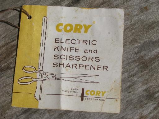 photo of vintage Cory electric knife sharpener for knives and scissors, #KSS box #8