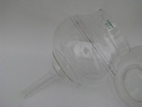 photo of vintage Cory vacuum coffee brewer pot w/ filter rod #5