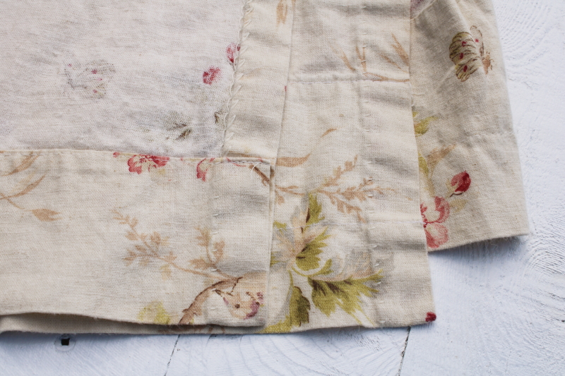 photo of vintage Country Curtains birds floral soft colors on flax linen rayon Caitlin Wilson UK fabric Louisa print #6