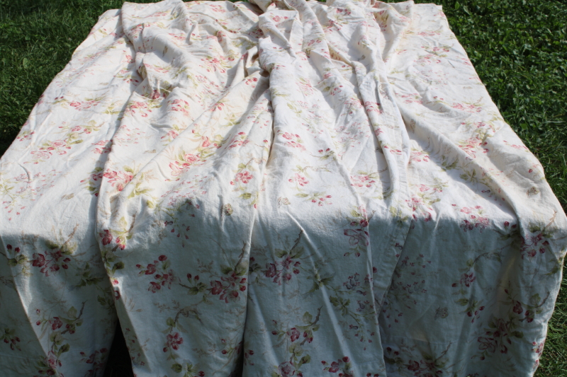 photo of vintage Country Curtains birds floral soft colors on flax linen rayon Caitlin Wilson UK fabric Louisa print #9