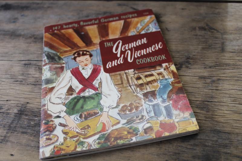 photo of vintage Culinary Arts cookbook, German and Viennese recipes traditional favorites #1