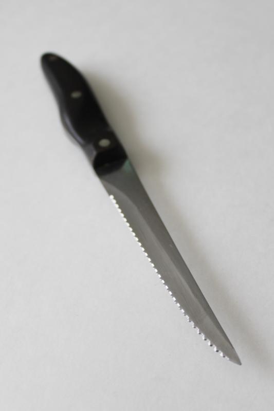photo of vintage Cutco 1021 serrated blade steak knife grip handle #5
