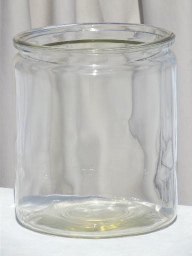 photo of vintage Dad's Cookies jar, huge glass store counter display canister #2