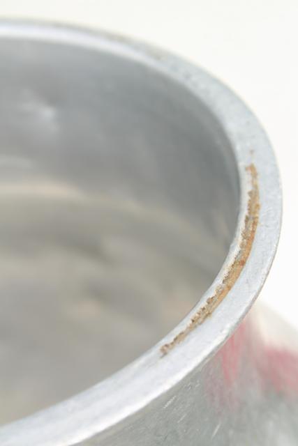 photo of vintage DeLaval milker milking machine bucket, old aluminum metal milk pail #4