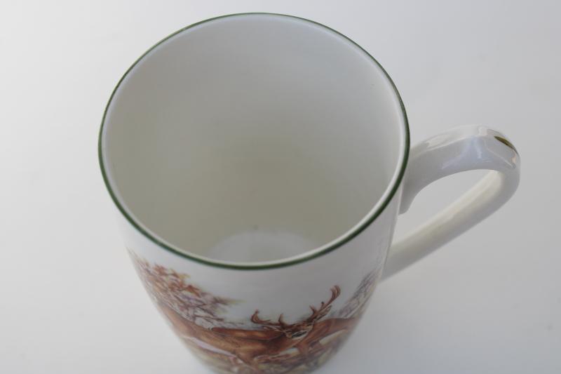 photo of vintage Deer woodland animals Rosewood English fine bone china tea mug coffee cup #3