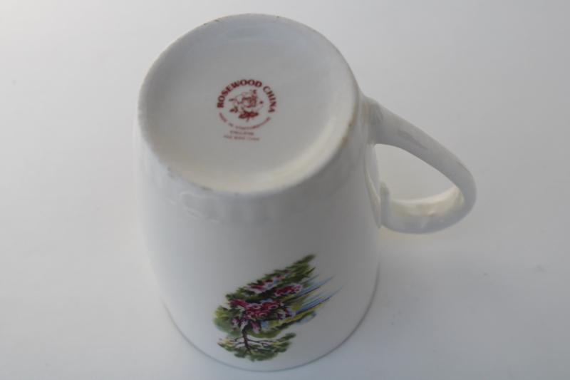 photo of vintage Deer woodland animals Rosewood English fine bone china tea mug coffee cup #4