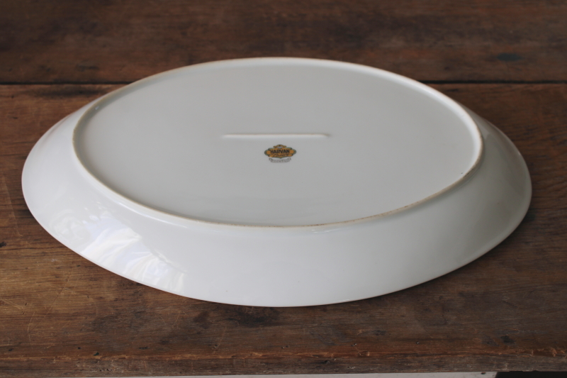 photo of vintage Dogwood flowering branches pattern serving platter, Harvan fine china Japan #6