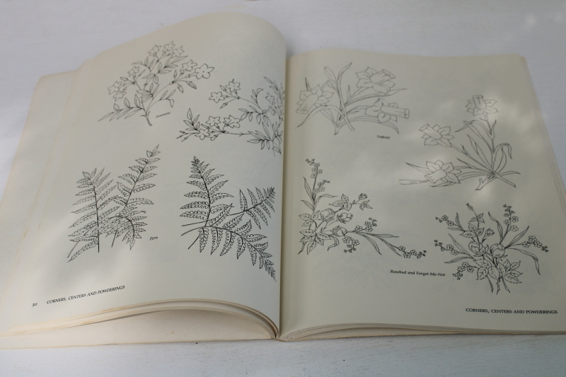 photo of vintage Dover book, 400 floral motifs antique reproduction flower designs for embroidery, carving or tole painting  #3