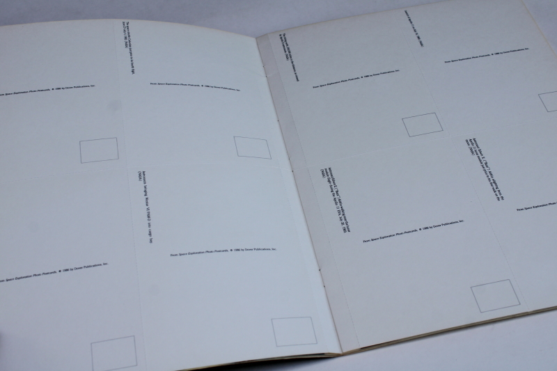 photo of vintage Dover book, Space Exploration NASA archive photos blank postcards lunar landing & rockets #3