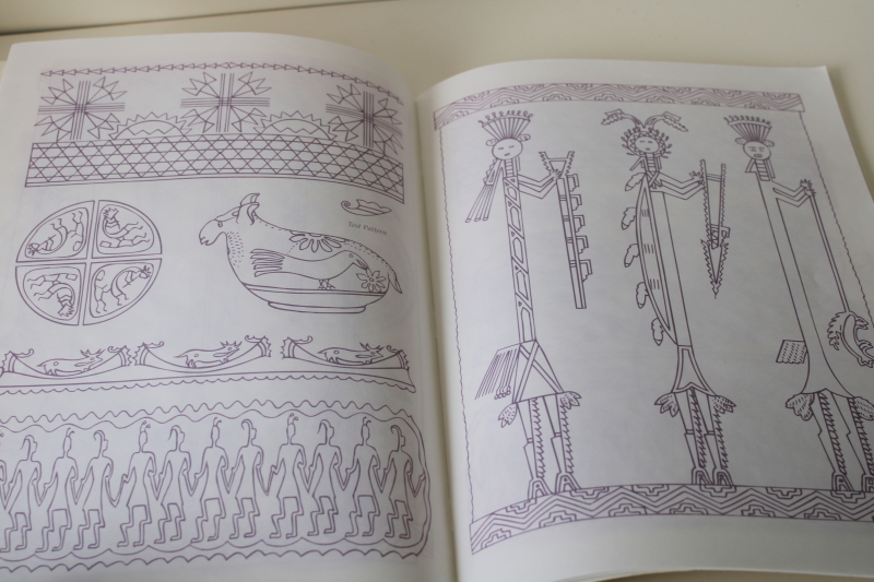 photo of vintage Dover book of iron on transfers Southwest Indian Designs Native American art  #3
