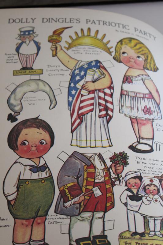 photo of vintage Dover reproduction Dolly Dingle Grace Drayton antique paper dolls books #5