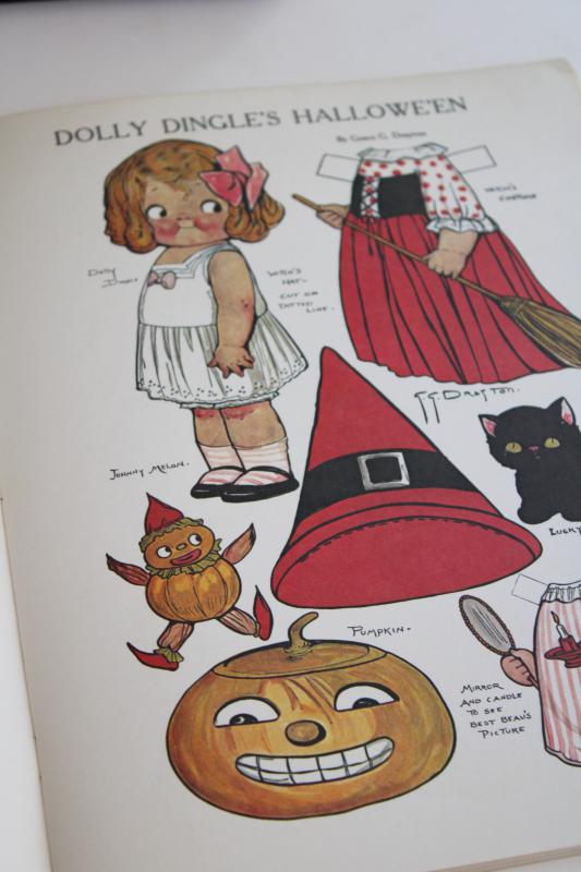 photo of vintage Dover reproduction Dolly Dingle Grace Drayton antique paper dolls books #6