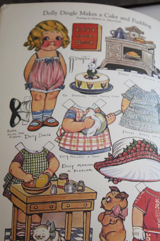 photo of vintage Dover reproduction Dolly Dingle Grace Drayton antique paper dolls books #7