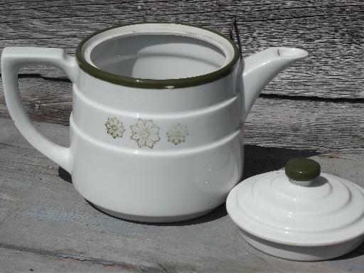 photo of vintage Drip-o-Lator coffee maker, filter basket and ironstone china pot #3