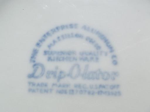 photo of vintage Drip-o-Lator coffee maker, filter basket and ironstone china pot #7