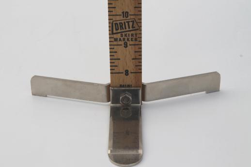 photo of vintage Dritz pin-up skirt marker, sewing tool for hemming skirts & dresses #6