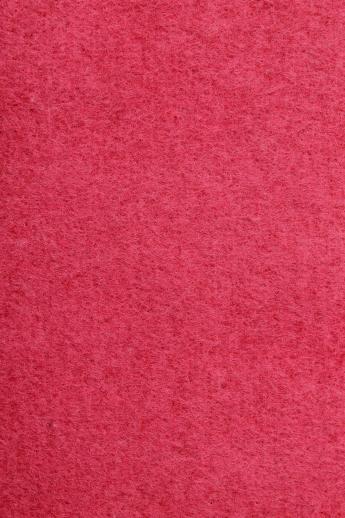 photo of vintage Druid label blanket, cherry pink rayon / cotton / wool plush bed blanket #8