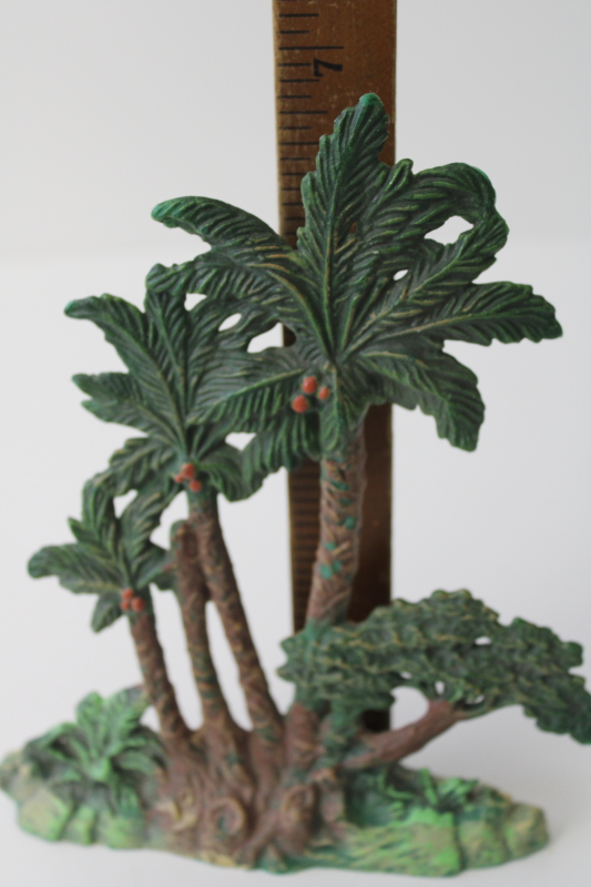 photo of vintage Elastolin Germany palm tree for nativity scene or toy soldiers set #4