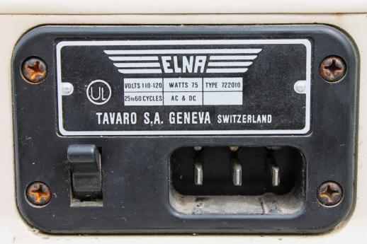 photo of vintage Elna Supermatic sewing machine,  Tavaro mechanical cam sewing machine Switzerland #4