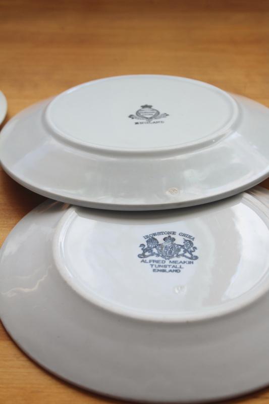 photo of vintage English ironstone dishes, plain white plates rustic farmhouse table ware #8