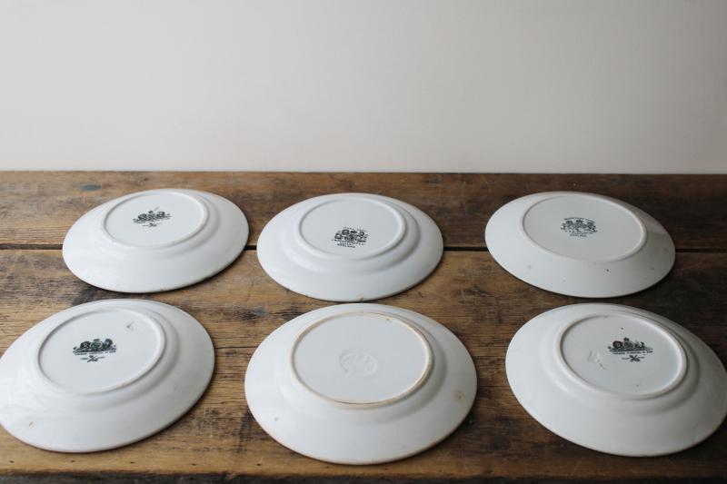 vintage English ironstone dishes, plain white plates rustic farmhouse ...