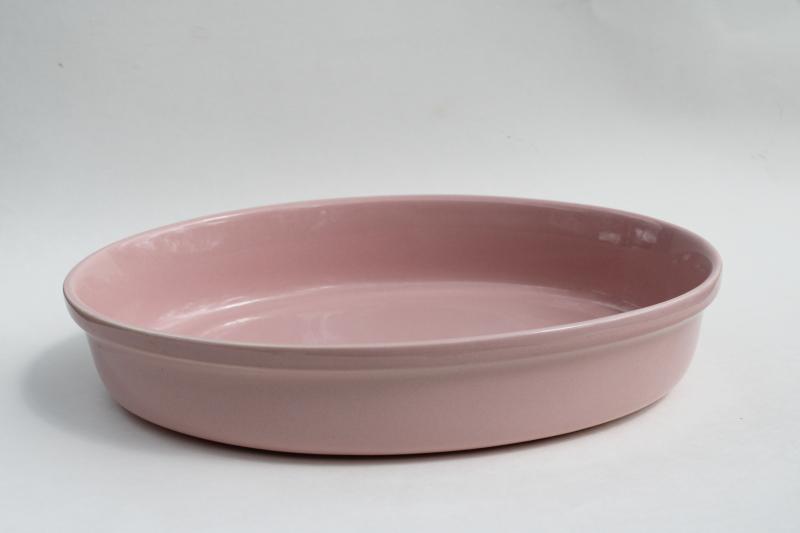 photo of vintage Euro Secla Portugal - pink - pottery gratin or baking pan serving dish #1