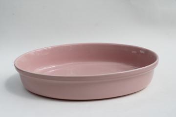 catalog photo of vintage Euro Secla Portugal - pink - pottery gratin or baking pan serving dish