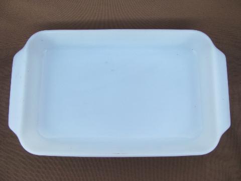 photo of vintage Fire-King Candle Glow Candleglow kitchen glass baking pan #2