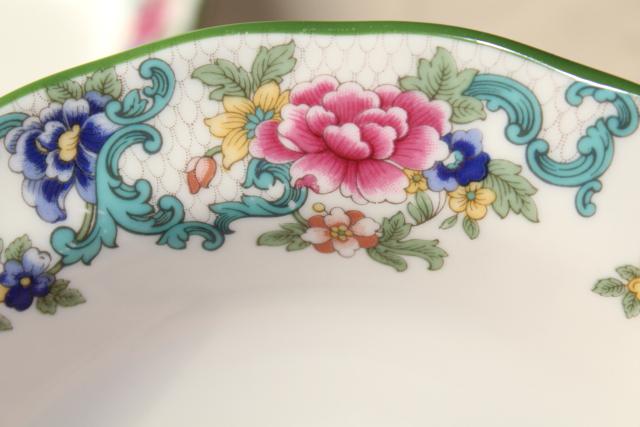 photo of vintage Floradora Royal Doulton Made in England china soup bowls set of 4 #4