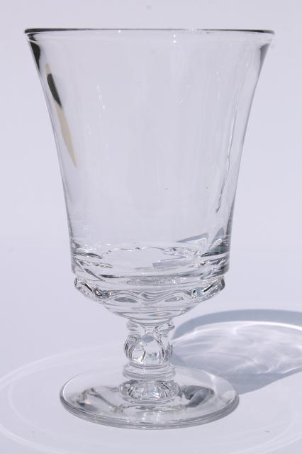 photo of vintage Fostoria Century pattern glass, crystal clear iced tea glasses, 8 ice teas #2