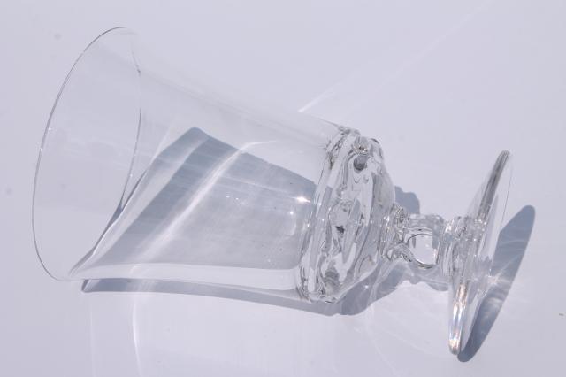 photo of vintage Fostoria Century pattern glass, crystal clear iced tea glasses, 8 ice teas #4