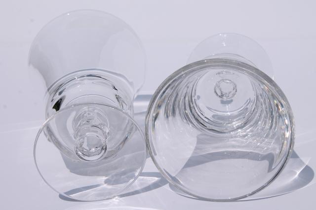 photo of vintage Fostoria Century pattern glass, crystal clear iced tea glasses, 8 ice teas #5