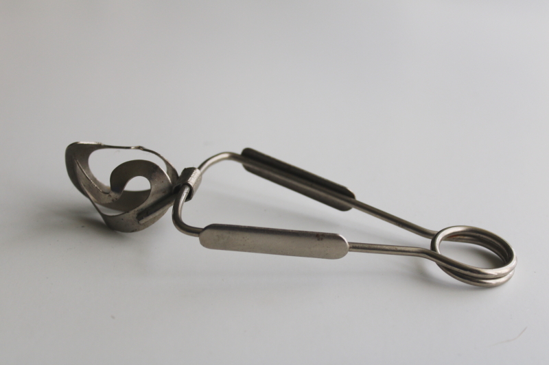 photo of vintage French escargot tongs for snails, made in France  #3