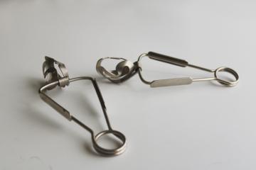 catalog photo of vintage French escargot tongs for snails, made in France 