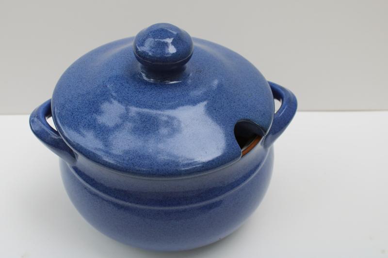 photo of vintage Friesland Ammerland blue Ceracron pottery tureen or covered casserole #2