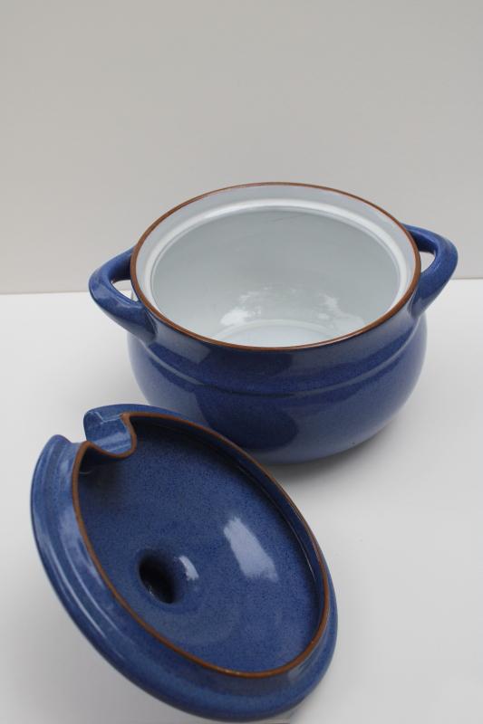 photo of vintage Friesland Ammerland blue Ceracron pottery tureen or covered casserole #3