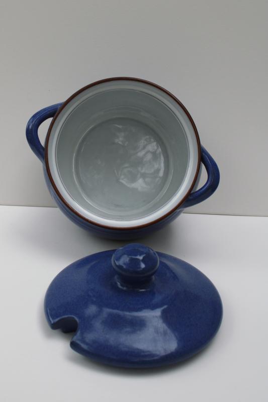 photo of vintage Friesland Ammerland blue Ceracron pottery tureen or covered casserole #6