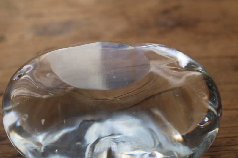 photo of vintage Galway Ireland lead crystal potato paperweight or Irish luck charm #2