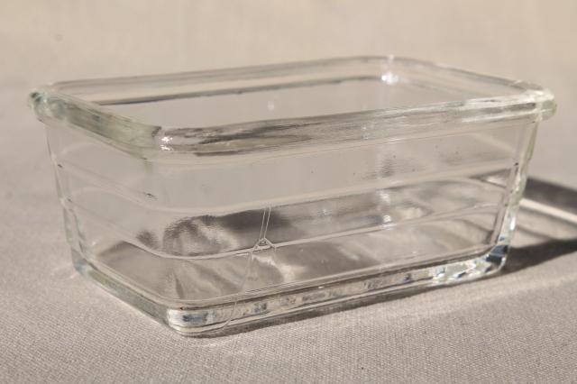 photo of vintage Glasbake oven proof glass baking pans tiny child's size doll loaf, mini pie pan #3