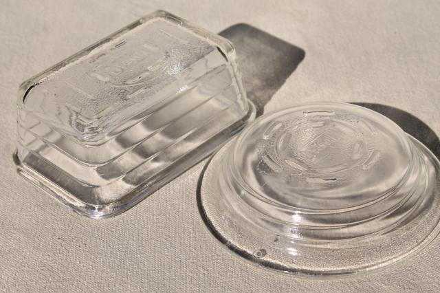 photo of vintage Glasbake oven proof glass baking pans tiny child's size doll loaf, mini pie pan #8