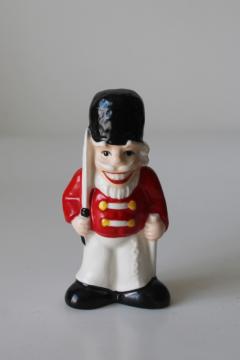 catalog photo of vintage Goebel Nutcracker prince Christmas ornament, solider in uniform w/ sword 