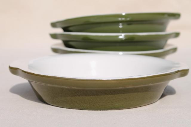 photo of vintage Hall restaurant ware ironstone china, cereal bowls & egg dishes or gratins #6