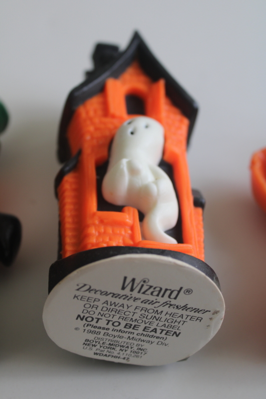 photo of vintage Halloween candles & Wizard haunted house, Gurley pumpkin ghost & jack o lantern man  #4