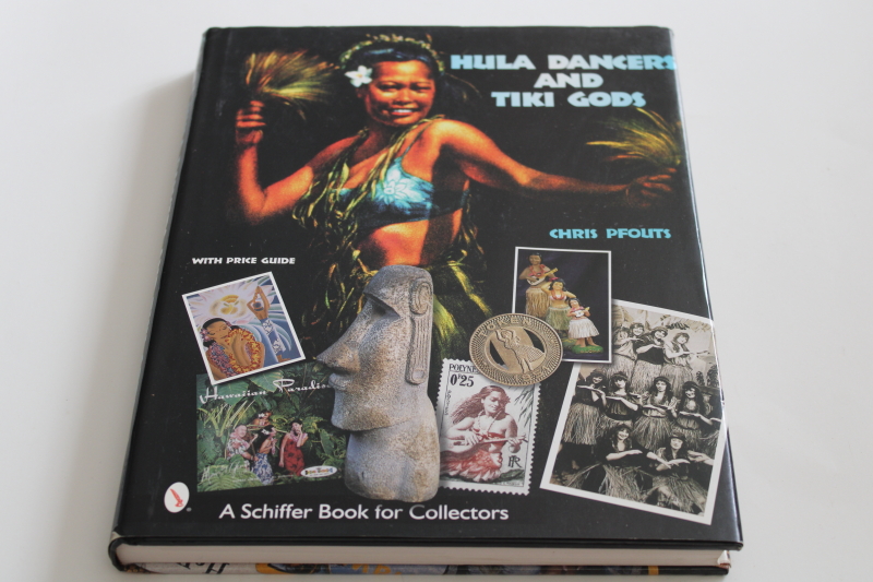 photo of vintage Hawaiiana Hawaiian collectibles Schiffer collectors book Tiki Gods Hula Girls #1