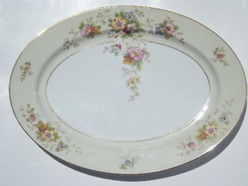 photo of vintage Heinrich Selb Bavaria china, serving pieces, dinner and salad plates #2