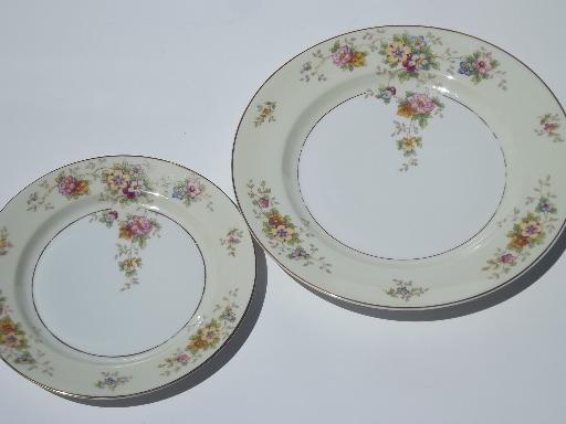 photo of vintage Heinrich Selb Bavaria china, serving pieces, dinner and salad plates #4