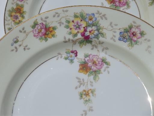 photo of vintage Heinrich Selb Bavaria china, serving pieces, dinner and salad plates #5