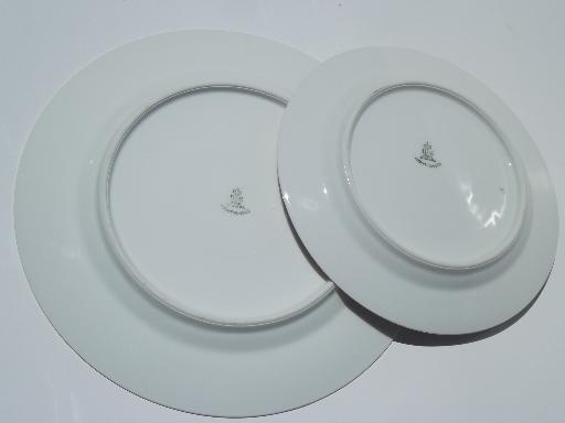 photo of vintage Heinrich Selb Bavaria china, serving pieces, dinner and salad plates #6